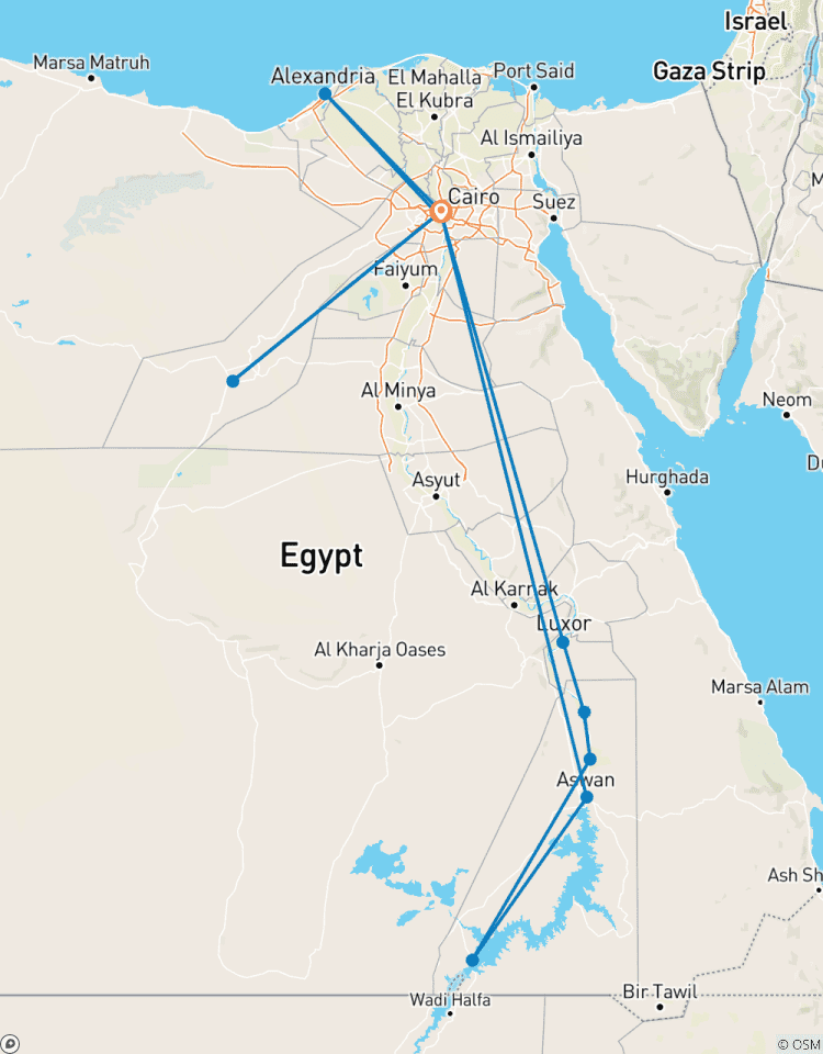 Dream Tour( Pyramids, Alex, White Desert, , Black Desert, Crystal Mountain, Nile Cruise Aswan/ Luxor) Tour