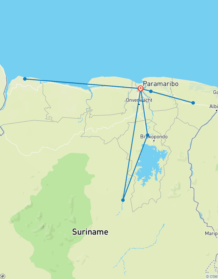 Points forts du Suriname circuit