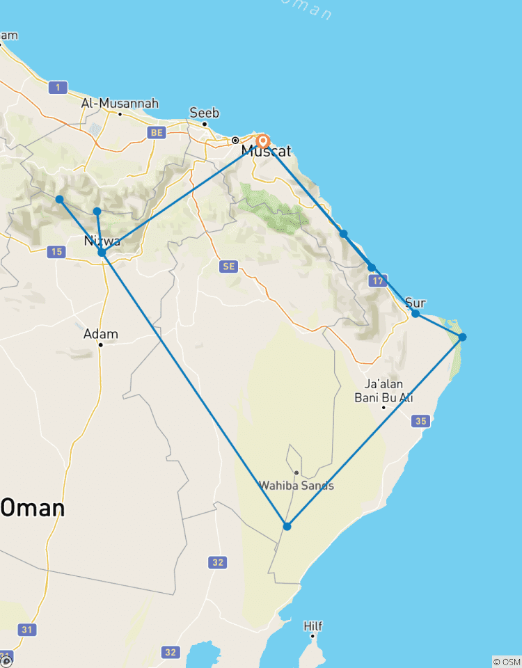 Découvrir Oman circuit