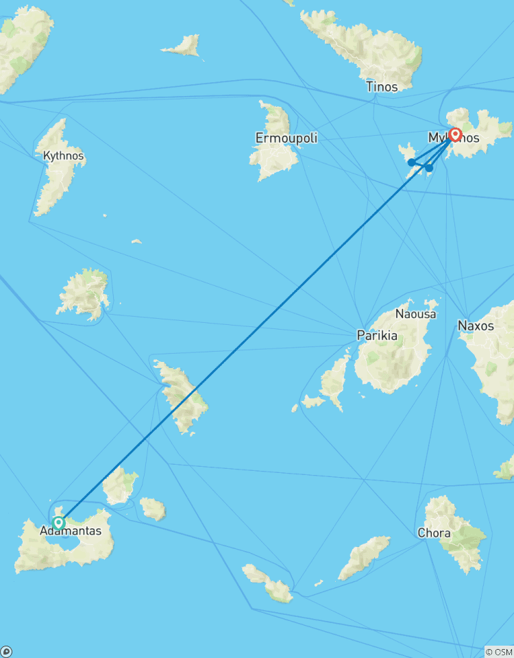 Circuito Milos y Mykonos 7 días