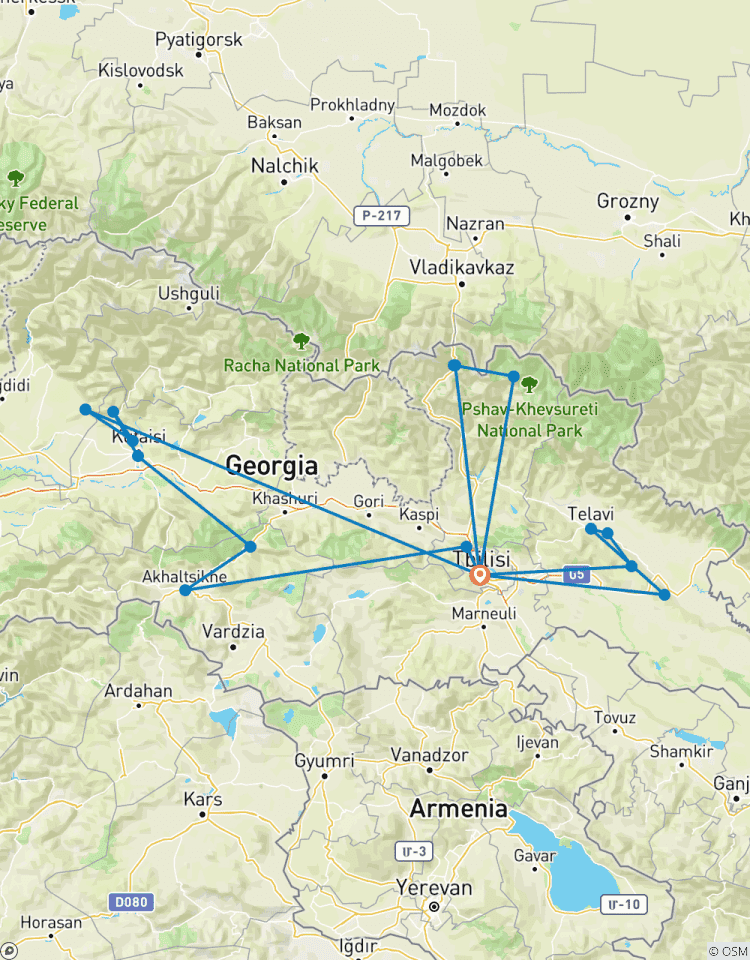 Circuito Alrededor de Georgia en 8 días