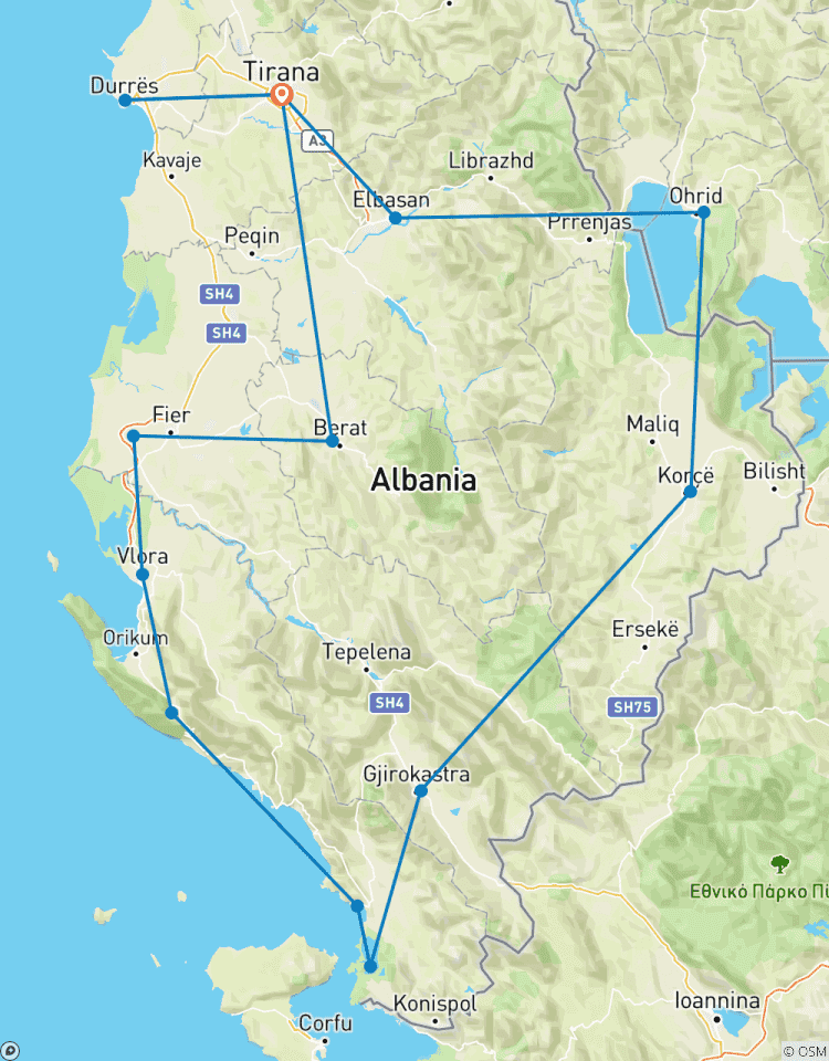 l\'Albanie : Points forts circuit