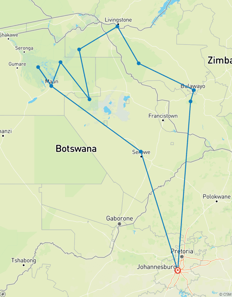 16 Day Botswana Pioneer (Camping) Tour