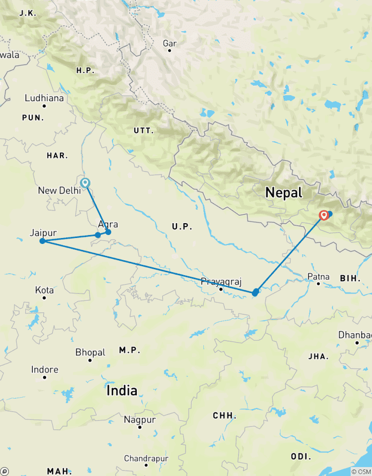 Circuit en Inde du Nord avec le Népal circuit