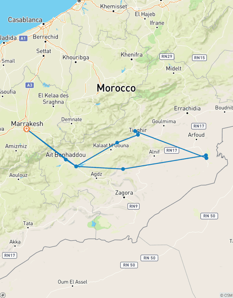 From Marrakech: Merzouga 3-Day Desert Safari with Food Tour