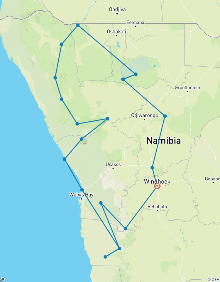 Namibia - Höhepunkte Namibias, Kaokoveld & Etoscha Rundreise