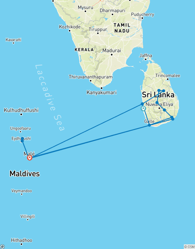 Sri Lanka und Malediven - Selten so das Paradies erlebt Tour