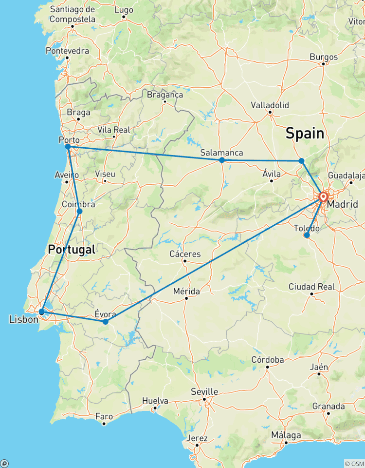 Die Reize Spaniens und Portugals (Mehrländer), deutschsprachiger Reiseleiter Rundreise