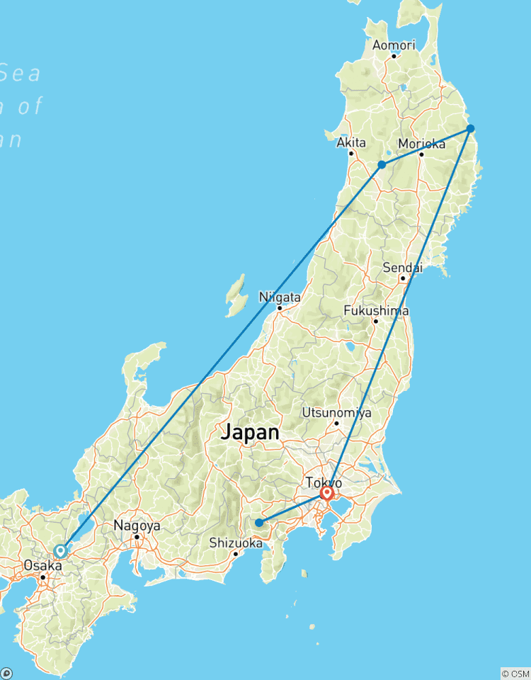 Geluxe : Japon : Kyoto, Tokyo & Sentier côtier de Michinoku circuit