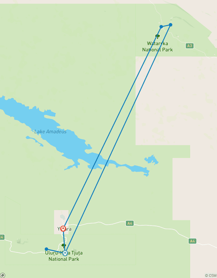 Uluru-Tour mit Kata Tjuta und Kings Canyon – Öko-Zelt (Yulara nach Yulara) Rundreise