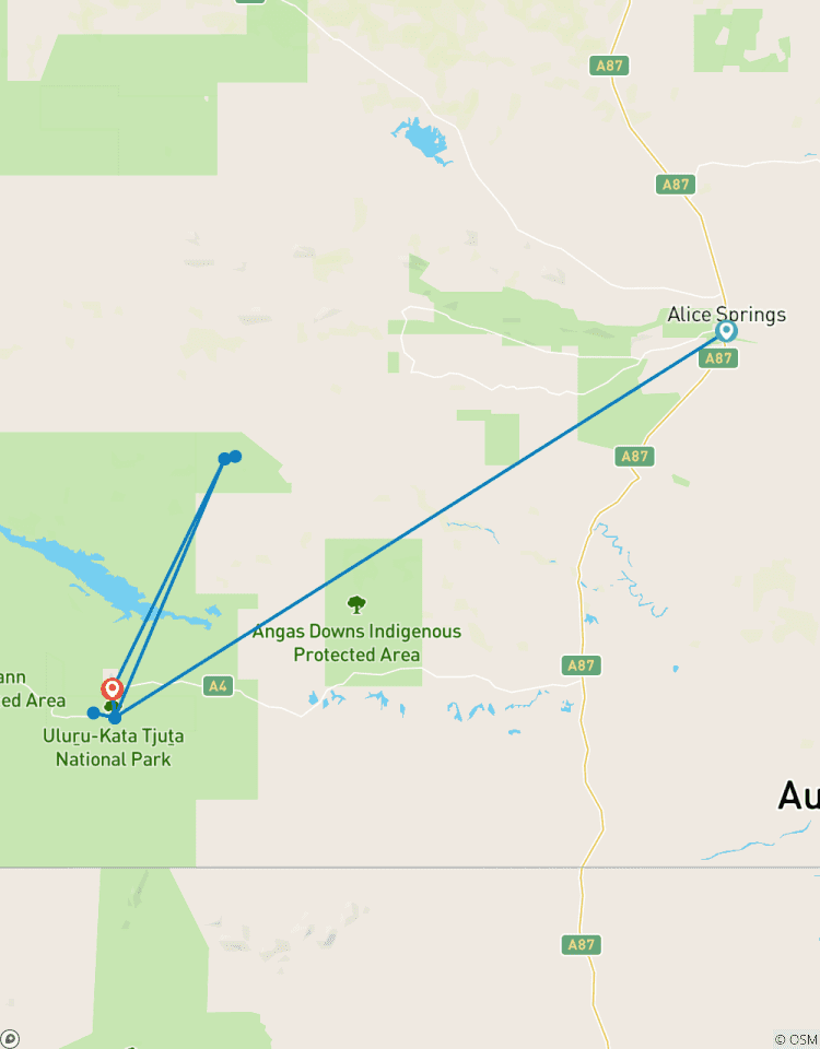 Uluru Tour mit Kata Tjuta & Kings Canyon - Öko-Zelt Alice Springs bis Yulara Rundreise