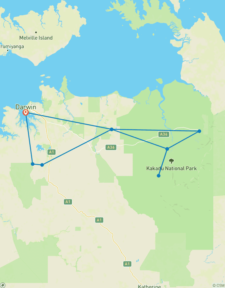 Kakadu nach Litchfield 3 Tage 4WD Soft Camping Rundreise