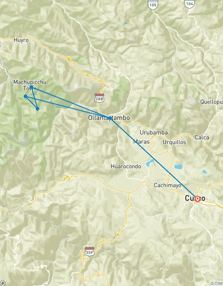 Circuito Camino Inca Corto de Lujo a Machu Picchu 2 días