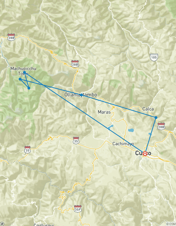 Huchuy Qosqo + Korte Inca Trail naar Machu Picchu 4 dagen-rondreis