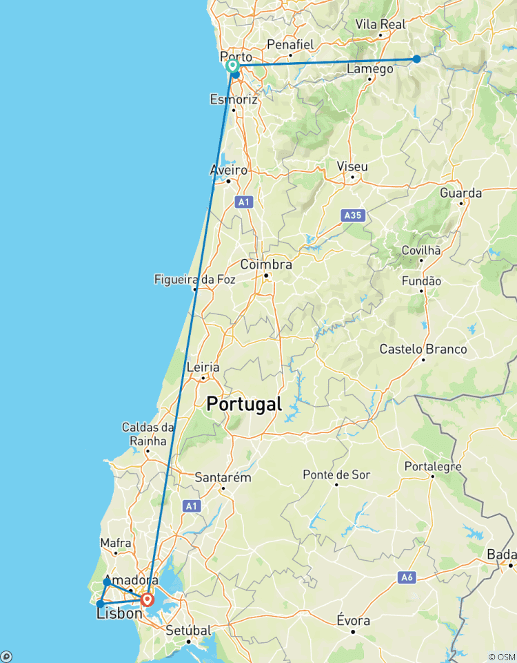 Circuito tesoros de Portugal - 8 días