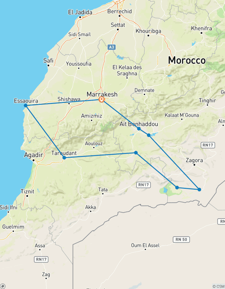 Circuit au Grand Sud du Maroc dans le désert du Sahara - 8 jours circuit