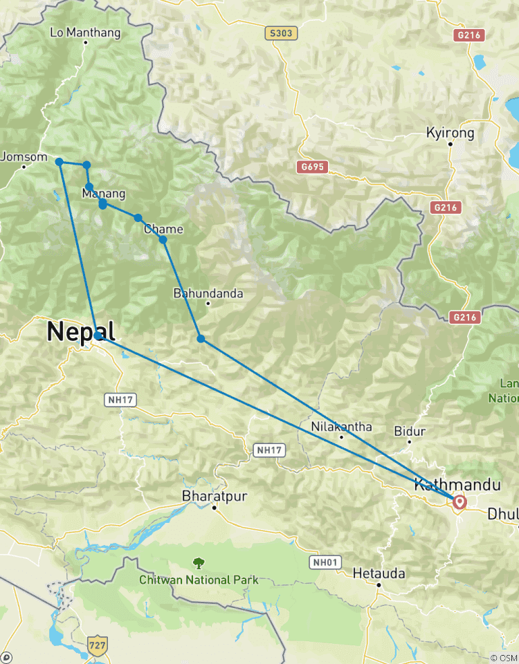 Circuit court à l\'Annapurna - 10 jours circuit