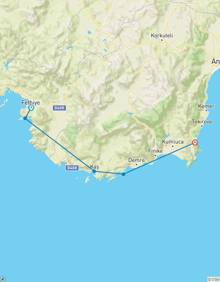 Circuito 4 Días de Fethiye a Olympos