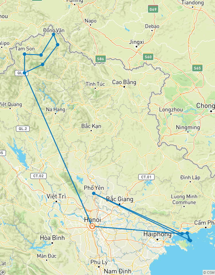 La boucle Hanoi - Ha Giang en moto - Baie d\'Ha Long (8 Jours 7 Nuits) circuit