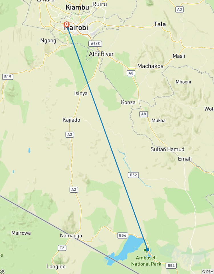 4-Tage 3-Nächte Kenia Safari-Amboseli Reise Rundreise
