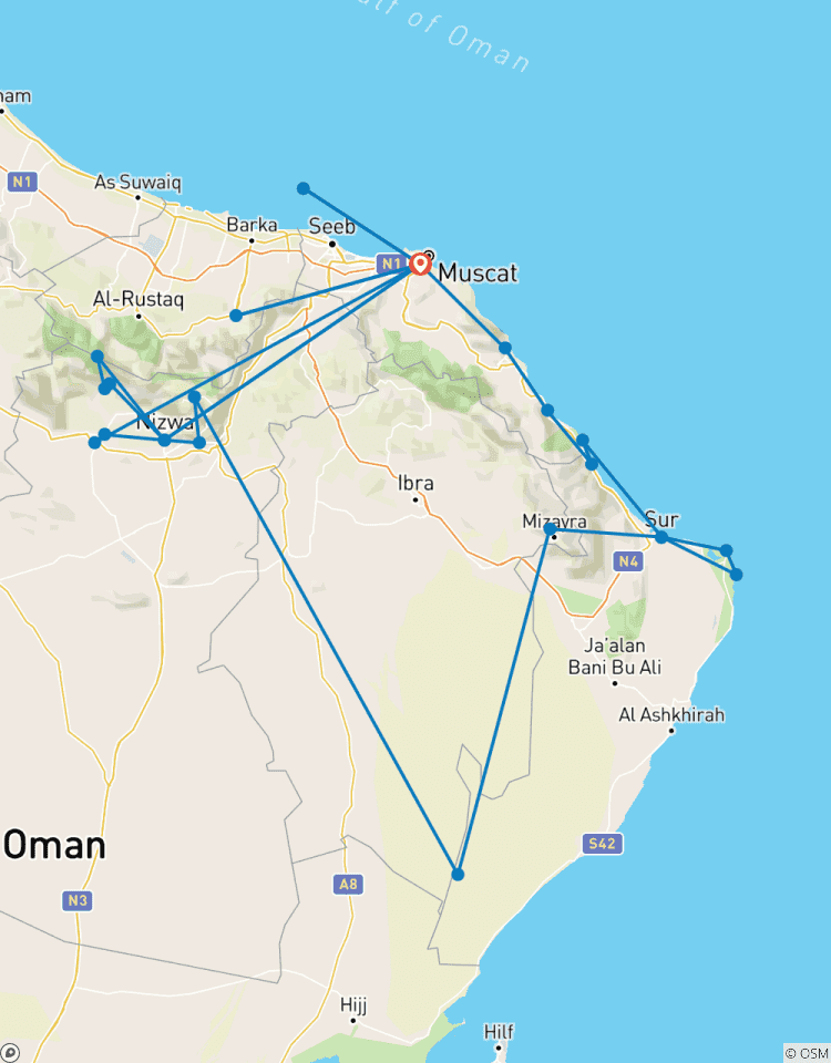Circuito Paquete turístico maravillas de Omán