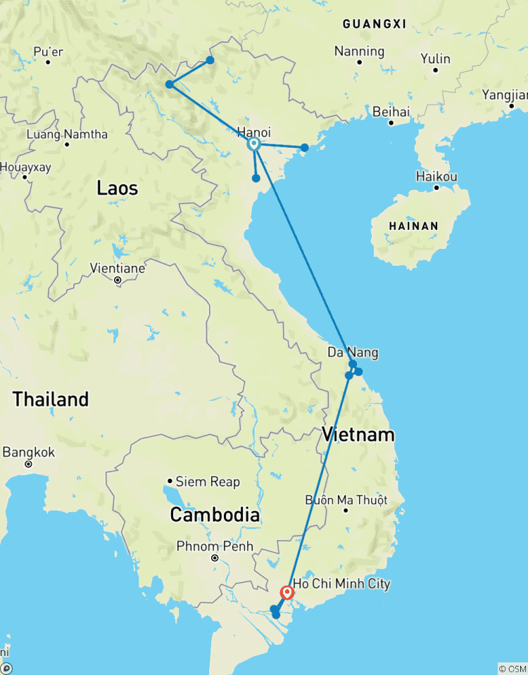 Circuito Lo más destacado de Vietnam en 12 días, del norte al sur