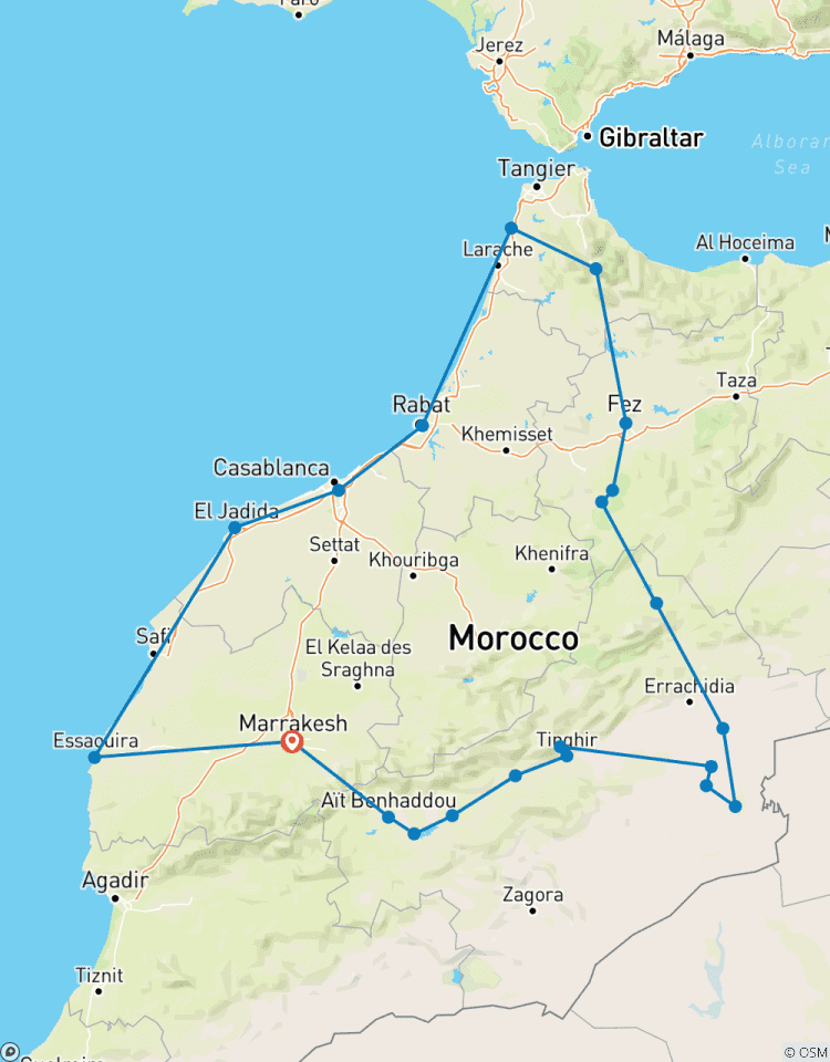 Mille et une nuits au Maroc circuit
