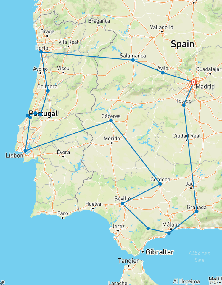 Circuito Gran aventura ibérica: España y Portugal