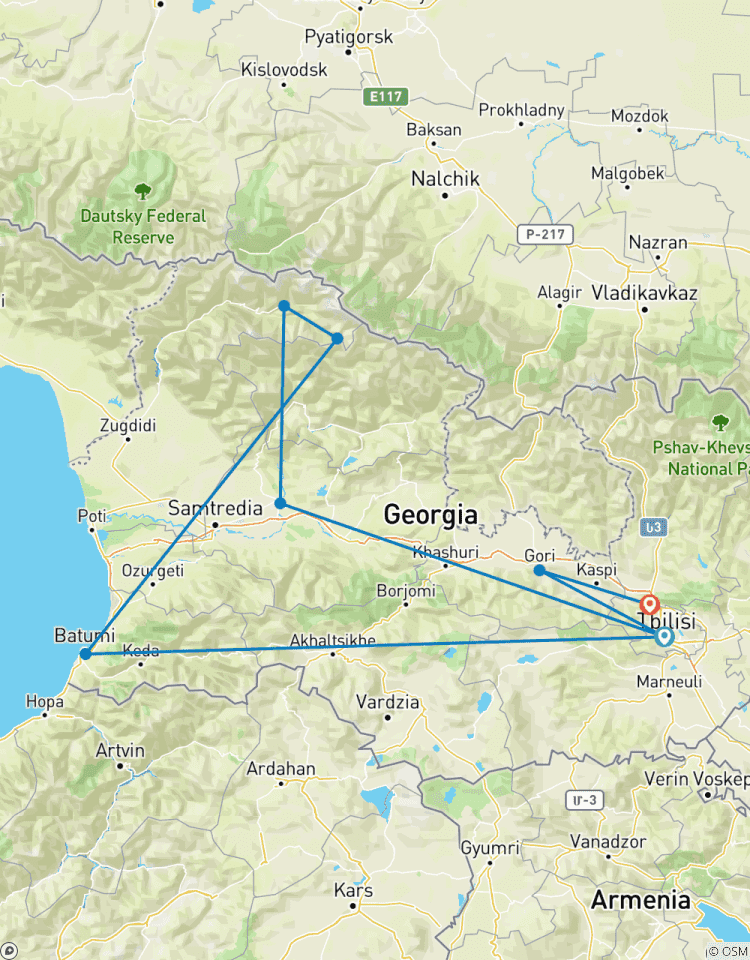 11-day end-to-end Georgia adventure private tour Tour