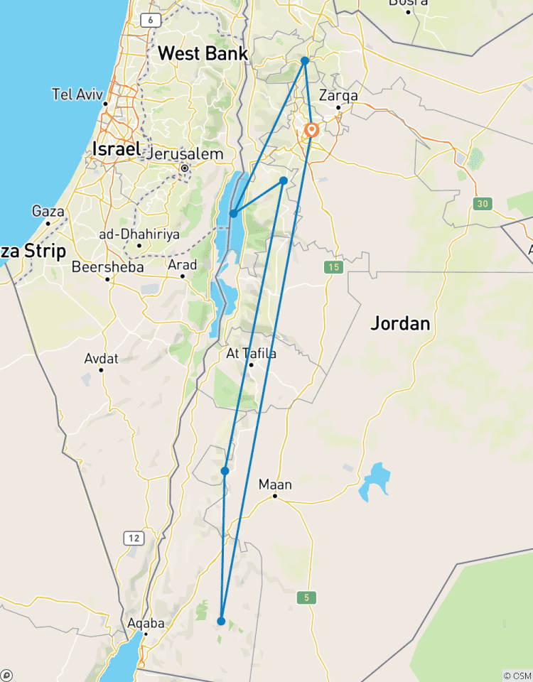 7 dagen Jordanië.-rondreis