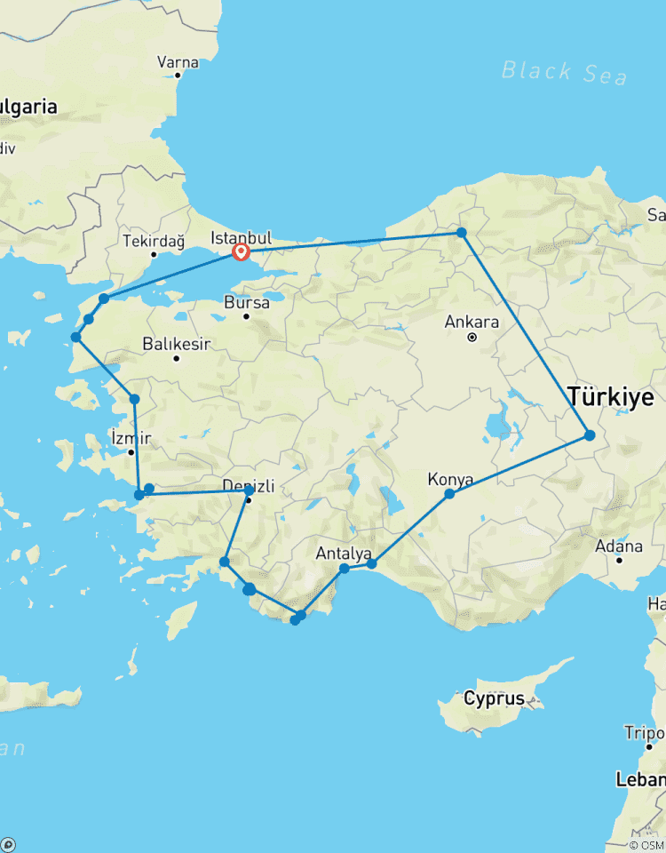14 days of Turkey\'s prominent beauties with a private tour Tour