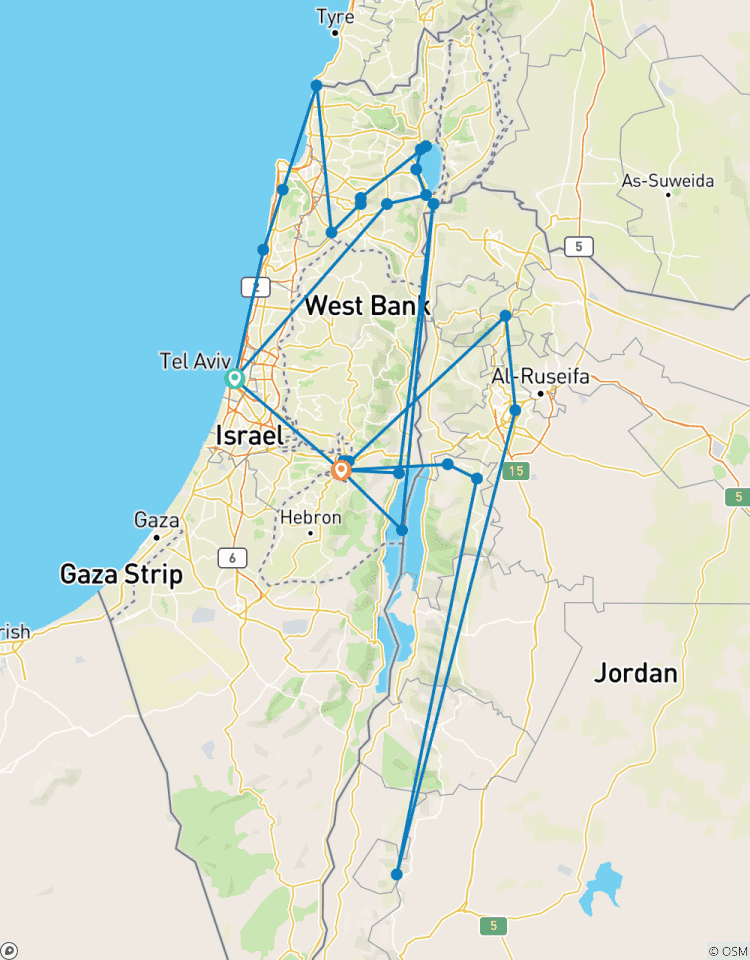 Die Heiligen Städte und Jordanien - 10 Tage Rundreise