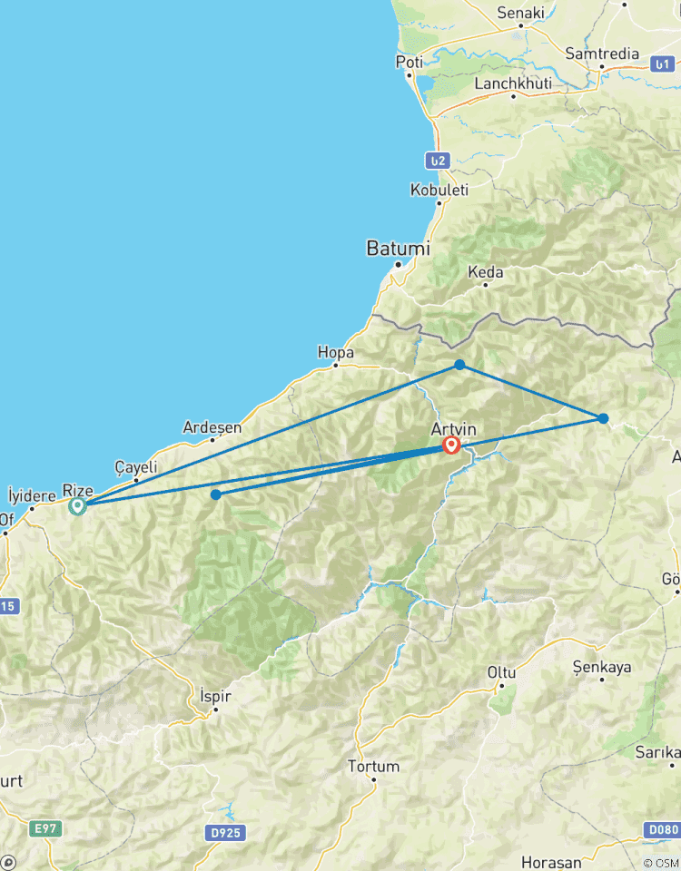 BLACK SEA DREAM 5 DAYS Rize Artvin with Group Tour Tour