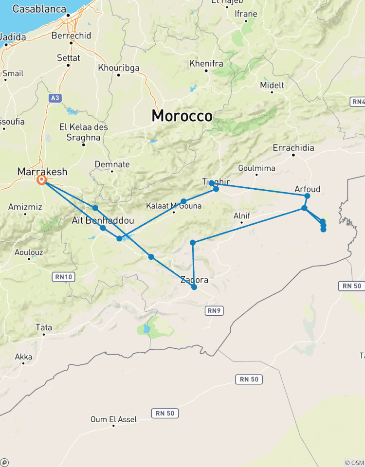 Perdus dans les sables : une aventure de 5 jours circuit