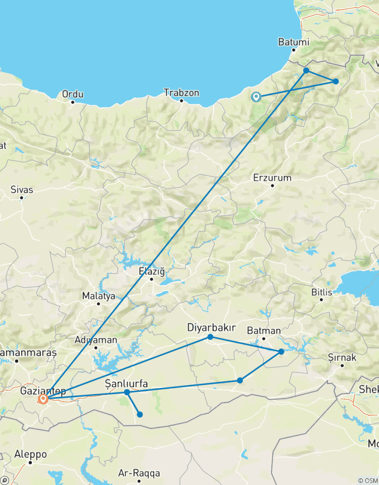 9 Day Private Tour of Turkey, Black Sea Dream, Magic of Mesopotamia (Rize, Artvin, Mardin, Göbeklitepe) Tour