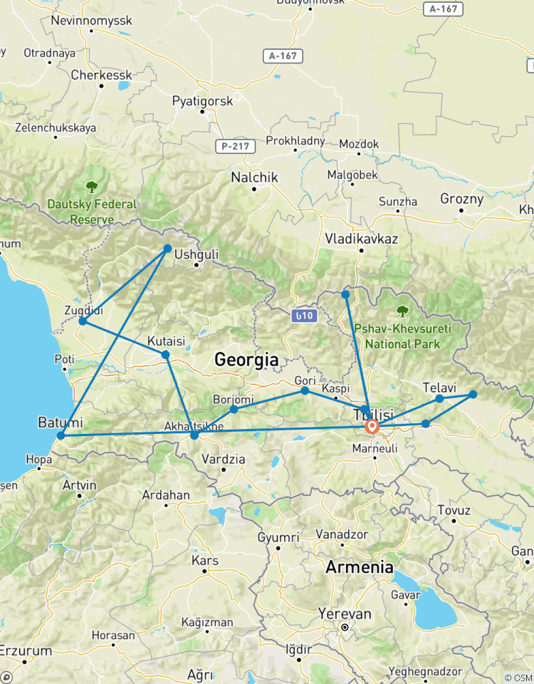 Conte de la Géorgie circuit