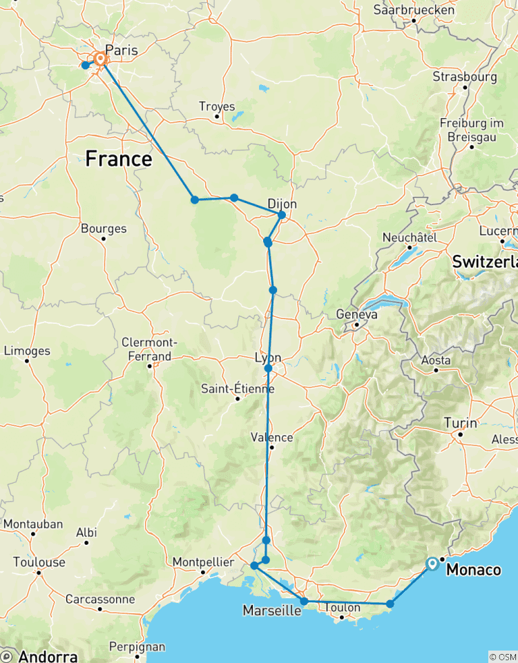 8 jours en France circuit