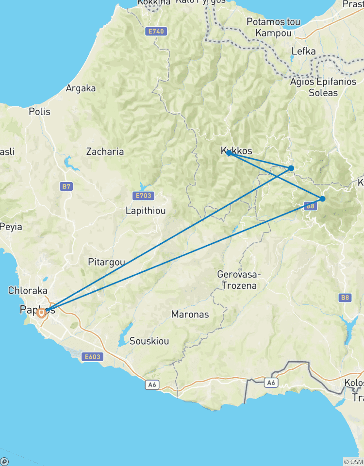 5 Days Tour in Paphos. Tour