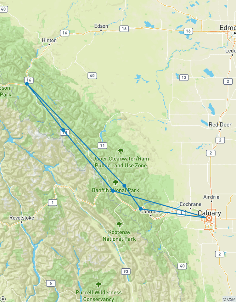 Grand der kanadischen Rocky Mountains: Banff, Jasper & Lake Louise Rundreise