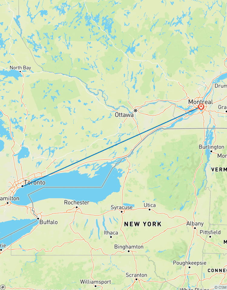 Eastern Canada City Stay: Toronto and Montreal Tour