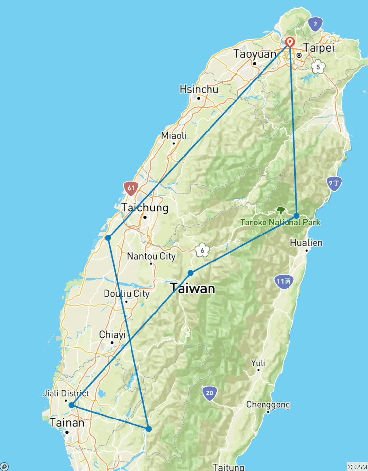 Circuito Panorama de lujo de Taiwán