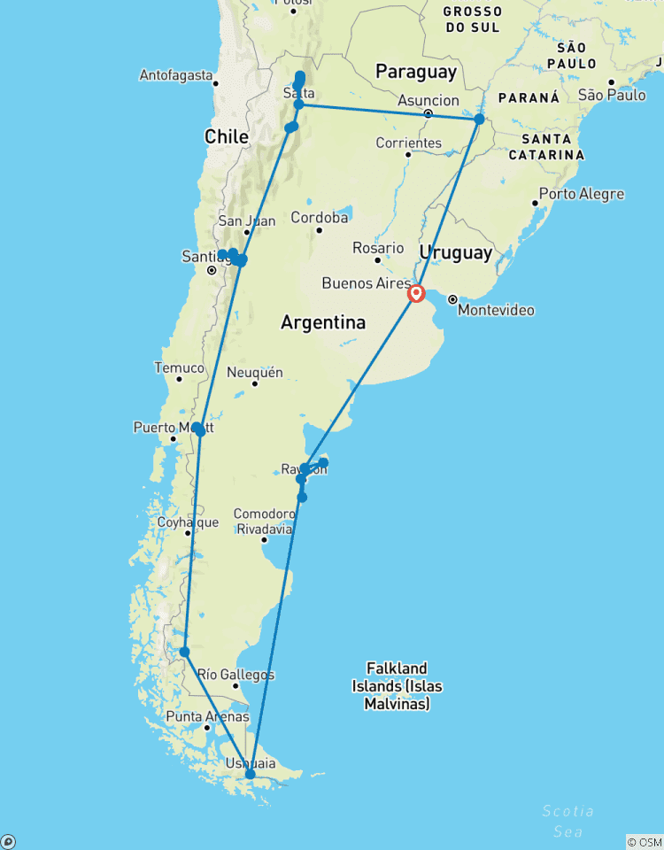 Circuito 25 días - gran circuito Argetina
