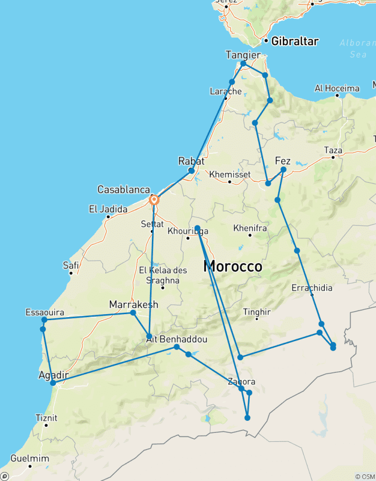 Le grand voyage du Maroc : Un mois d\'exploration circuit