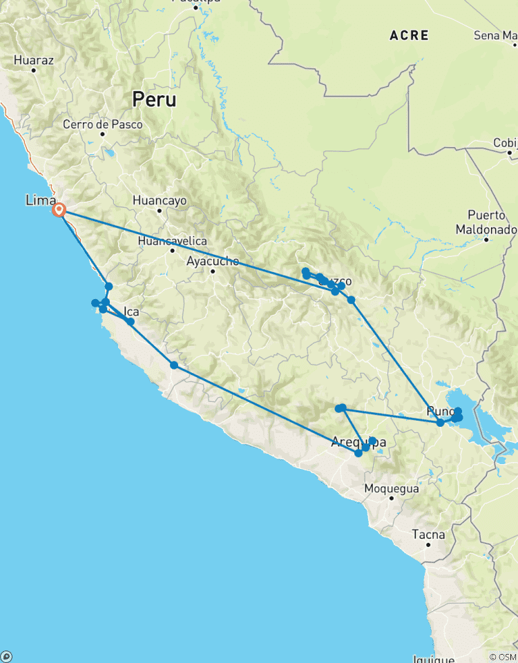 Peru Adventure Rental Car Tour from Lima to Cusco Tour