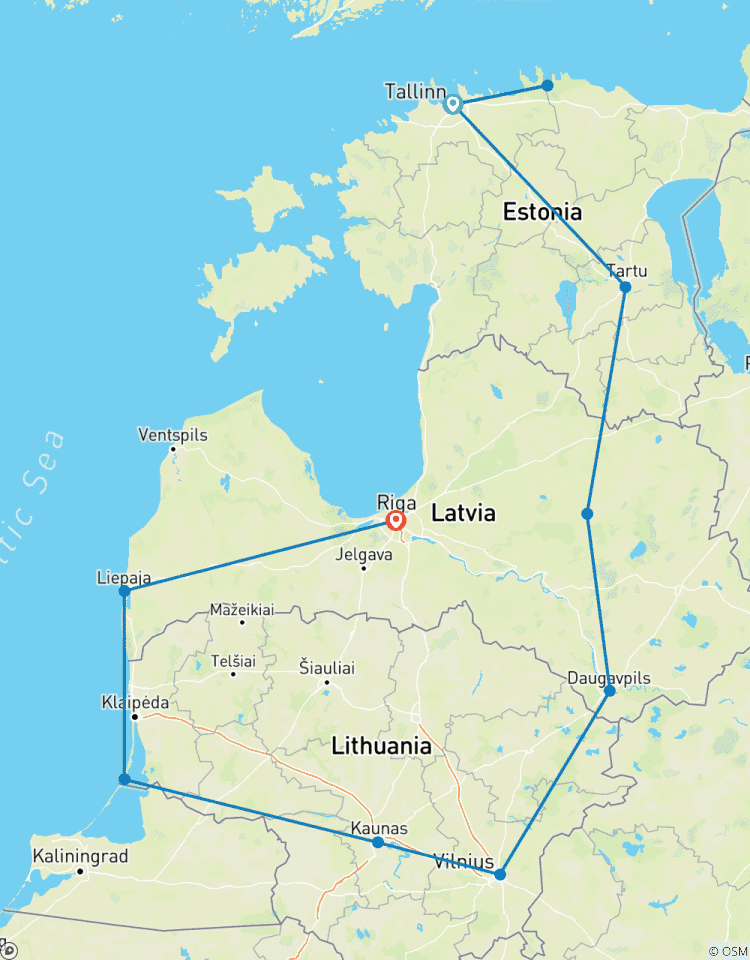 Ostsee Kleingruppenreise - 14 Tage Rundreise