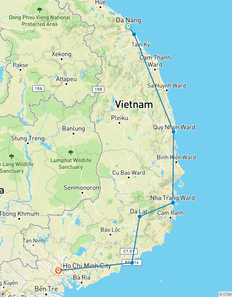 Circuito Vacaciones en bicicleta: De Hoi An a Saigón 9 días/8 noches