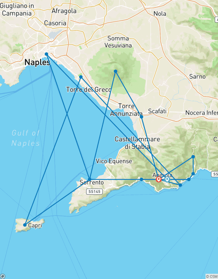 Randonnée sur la côte amalfitaine - édition d\'été circuit