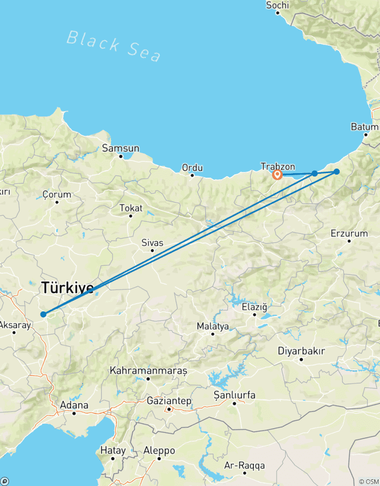 Rize Trabzon 3 Nights 4 Days private northern tour with bungalow accommodation Tour