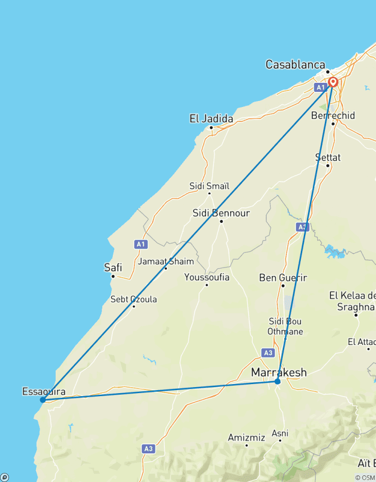 Marrakesch und Essaouira Privatreise 4 Tage Rundreise