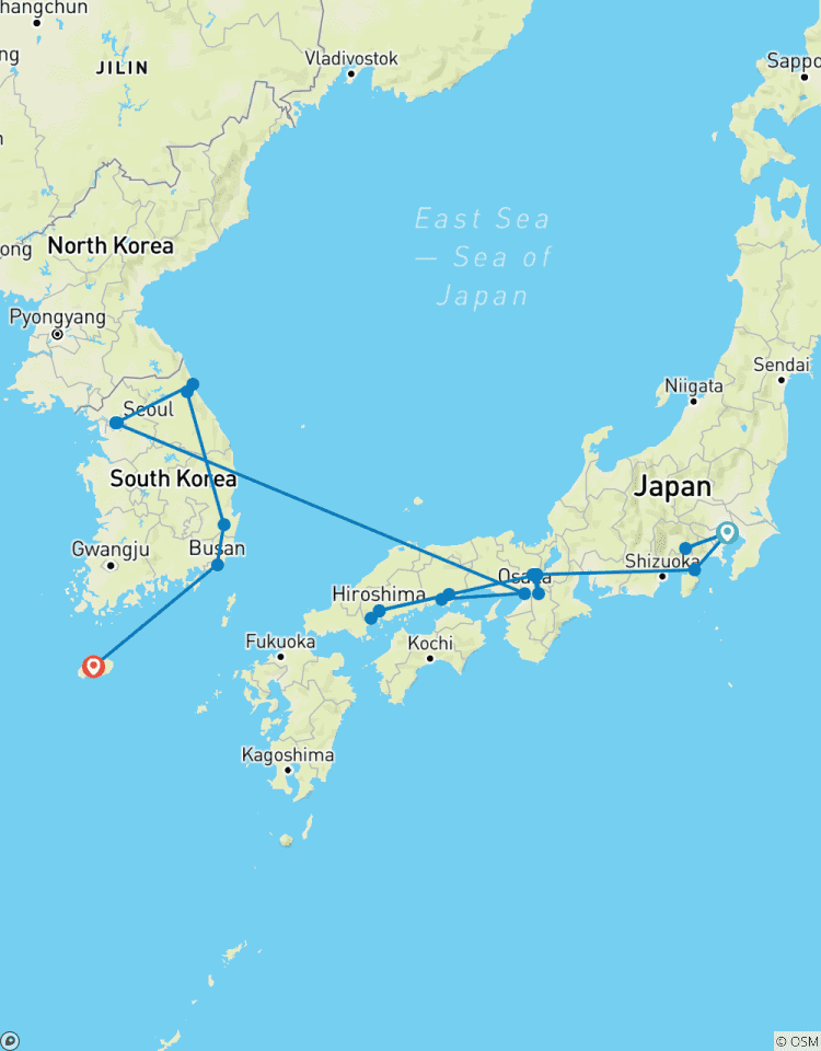 Circuito Japón y Corea del Sur en 25 días: De Tokio a la Isla de Jeju